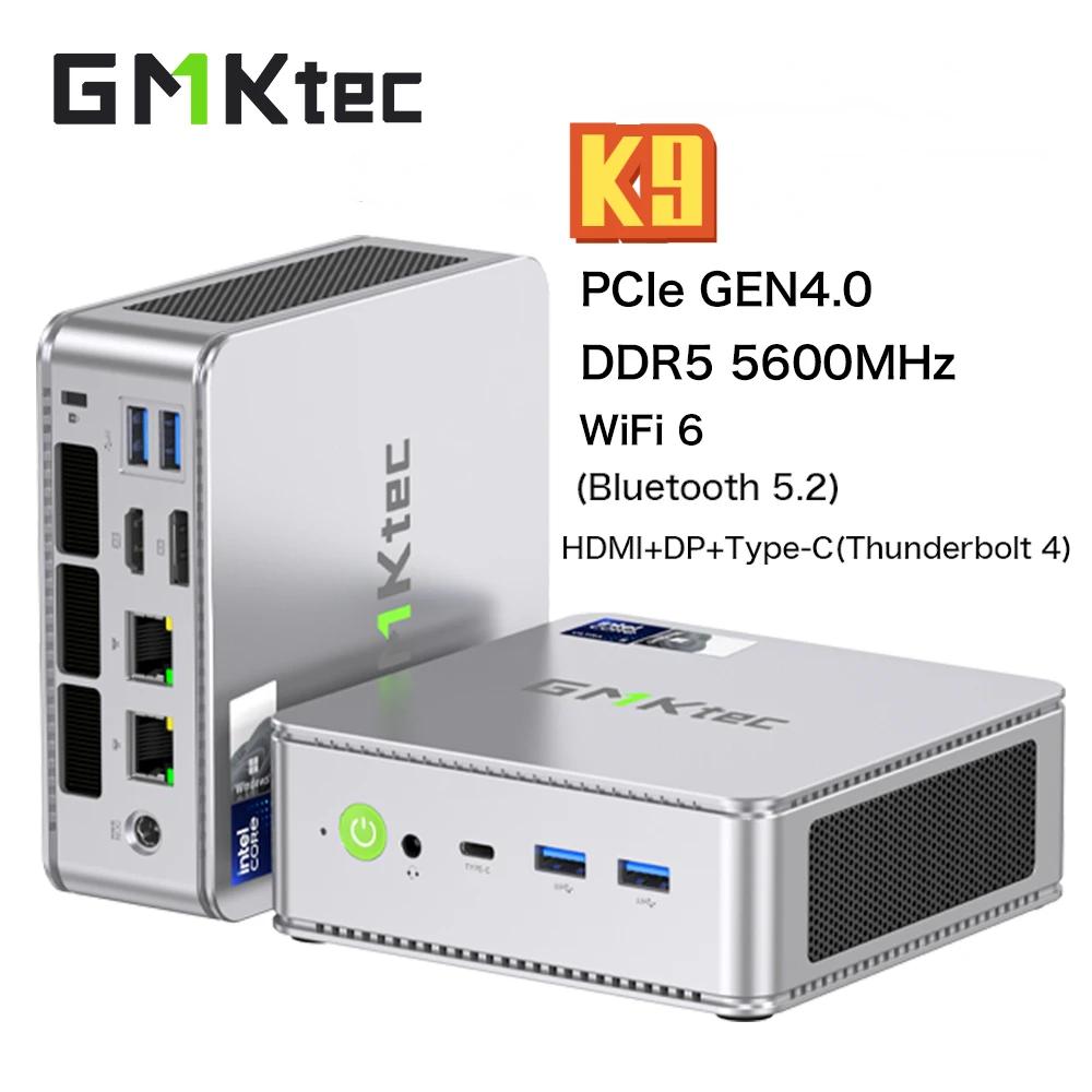 GMKtec ̴ PC ӿ ǻ, K9 ̴ PC,  11  ھ Ʈ 5 125H DDR5 5600Mhz PCIe4.0 Nvme SSD, WIFI6 BT5.2